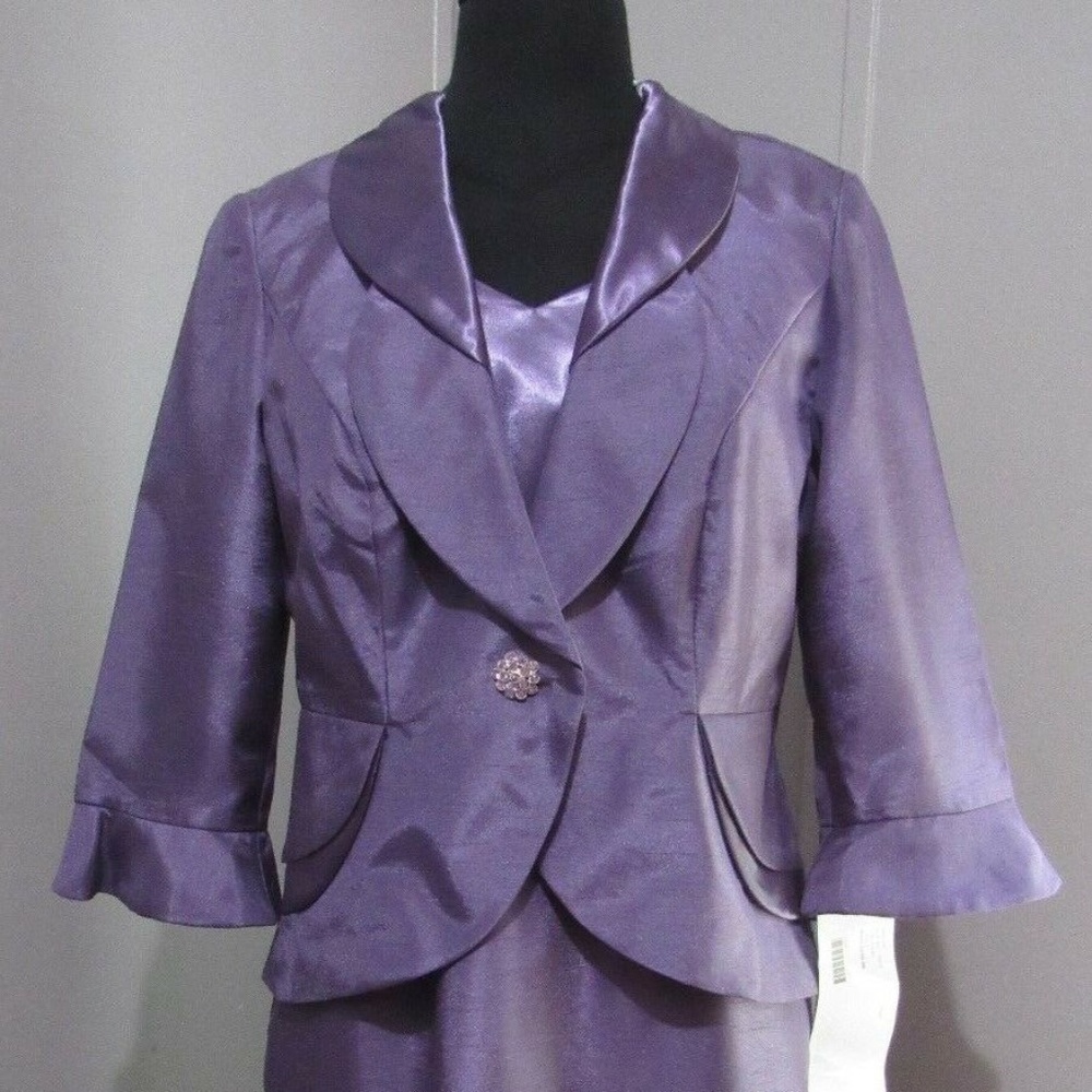 Dana Kay Womens 2 PIECE JACKET dress size 8